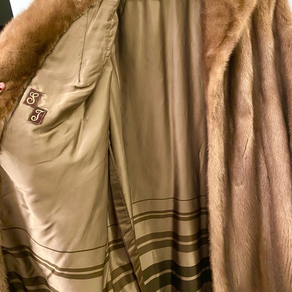 Eaton Golden Mink fur Coat Jacket - Picture 3 of 3